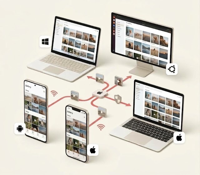 Photos and videos syncing from Android and iPhone to Windows, Mac, and Ubuntu computers